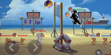 猫和老鼠沙滩排球怎么玩